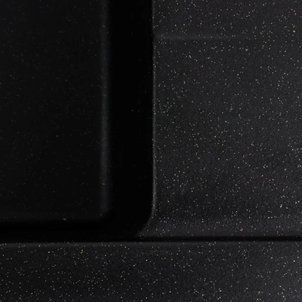 Гранітна мийка для кухні VALESO 8650 DIAMOND матова (чорний металік)