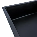 Гранітна мийка для кухні VALESO 8650 DIAMOND матова (чорний металік)