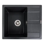 Гранітна мийка для кухні VALESO 5851 ARIA матовий Карбон