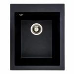 Гранітна мийка для кухні VALESO 4150 SOKIL матова (чорний металік)