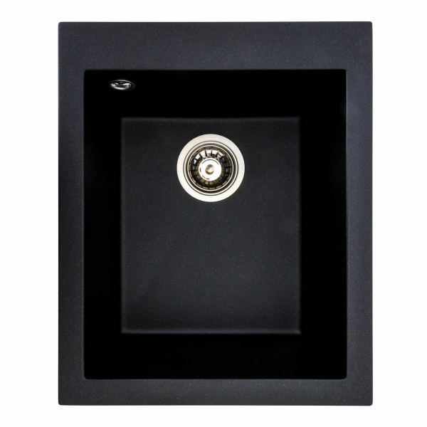 Гранітна мийка для кухні VALESO 4150 SOKIL матова (чорний металік)