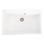 Гранітна мийка для кухні VALESO 7850 Bogema матова (білосніжна)