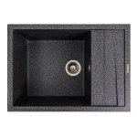 Кухонна мийка гранітна матова 7050 CASCADA VALESO графіт