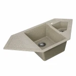 Гранітна мийка для кухні VALESO 9950 PANDORA матова Карамель