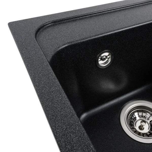 Гранітна мийка для кухні Карбон VALESO 4050 KORRADO матова