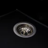 Гранітна мийка для кухні матовий VALESO 7843 SOLID Чорний металік