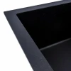 Гранітна мийка для кухні матовий VALESO 7843 SOLID Чорний металік