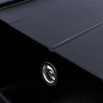 Гранітна мийка для кухні VALESO 7843 SOLID матовий Чорний металік