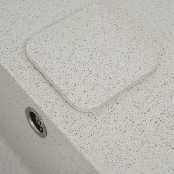 Гранітна мийка для кухні VALESO 7850 CUBE матова Топаз