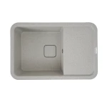 Гранітна мийка для кухні VALESO 7850 CUBE матова Топаз