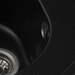 Гранітна мийка для кухні VALESO 510 LUNA матова Чорний металік