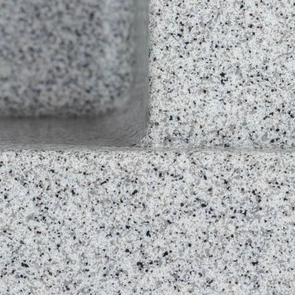 Гранітна мийка для кухні VALESO 6550 LOTOS матовий Сірий