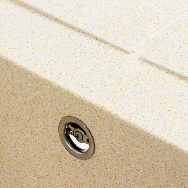 Гранітна мийка для кухні VALESO 6550 LOTOS матовий Пісок