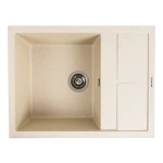 Гранітна мийка для кухні VALESO 6550 LOTOS матовий Пісок