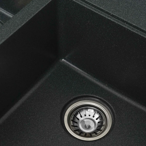 Гранітна мийка для кухні Антрацит VALESO 7850 HARMONY матова