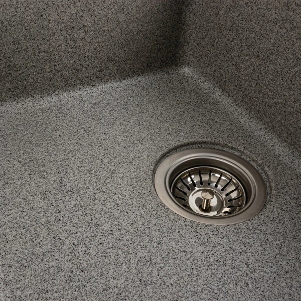 Гранітна мийка для кухні VALESO 6250 ZIRKONE матовий Сірий