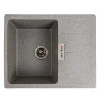 Гранітна мийка для кухні VALESO 6250 ZIRKONE матовий Сірий