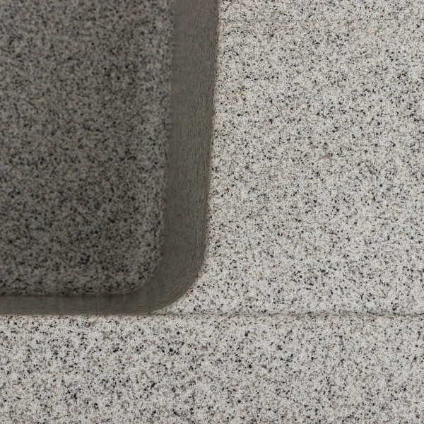 Гранітна мийка для кухні VALESO 6250 ZIRKONE матовий Сірий