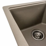 Гранітна мийка для кухні VALESO 7850 HARMONY матовий Титан