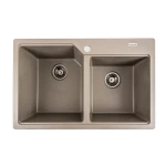 Гранітна мийка для кухні VALESO 7850 HARMONY матовий Титан