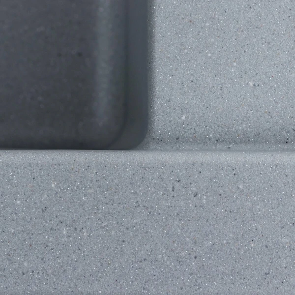 Гранітна мийка для кухні VALESO 6550 LOTOS матовий Сірий металік