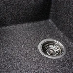 Гранітна мийка для кухні VALESO 6550 LOTOS матовий Мікс