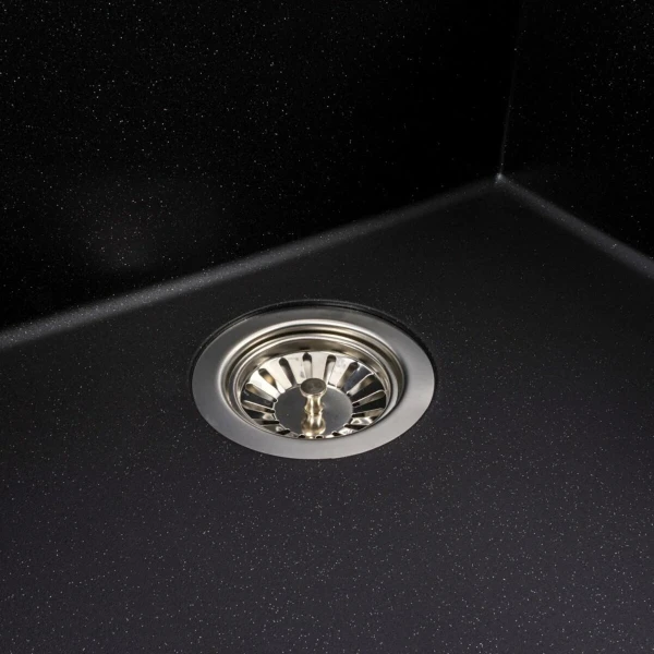 Мийка гранітна матова VALESO 5050 GALAX Чорний металік