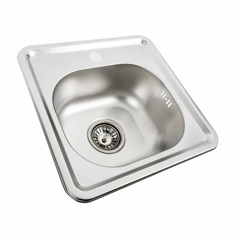 Кухонна мийка нержавіючої сталі Platinum ДЕКОР PLATINUM 3838 з (0,6/160 мм)