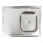 Мийка кухонна нержавіючої сталі Platinum PLATINUM 8060 R з (0,4/120 мм)
