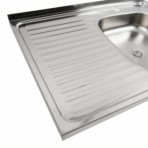 Мийка кухонна нержавіючої сталі Platinum PLATINUM 8060 R з (0,4/120 мм)
