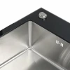 Кухонна мийка Platinum Handmade BLACK GLASS 600x510x200