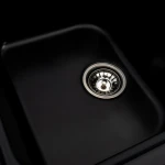 Гранітна мийка для кухні Platinum 7950 Equatoria матовий Чорний