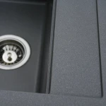 Гранітна мийка для кухні Platinum 5149 FIESTA матова Сірий мусон