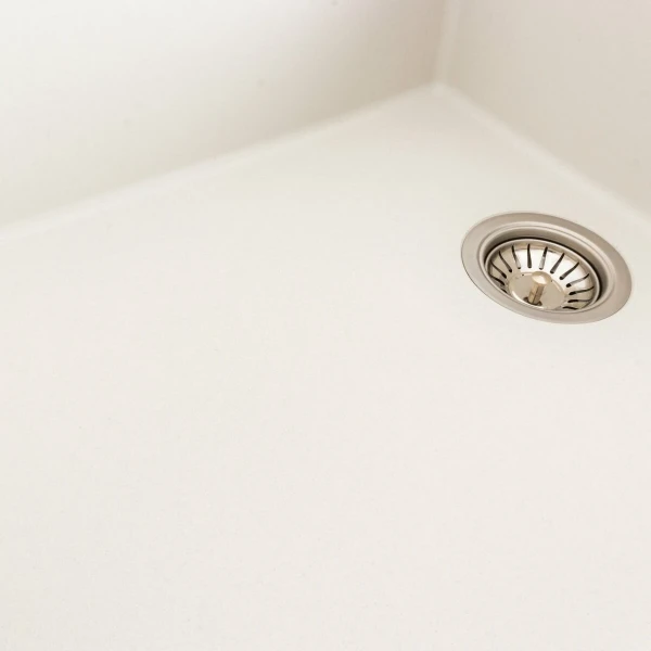 Гранітна мийка для кухні Platinum 8650 DIAMOND матова (білосніжна)