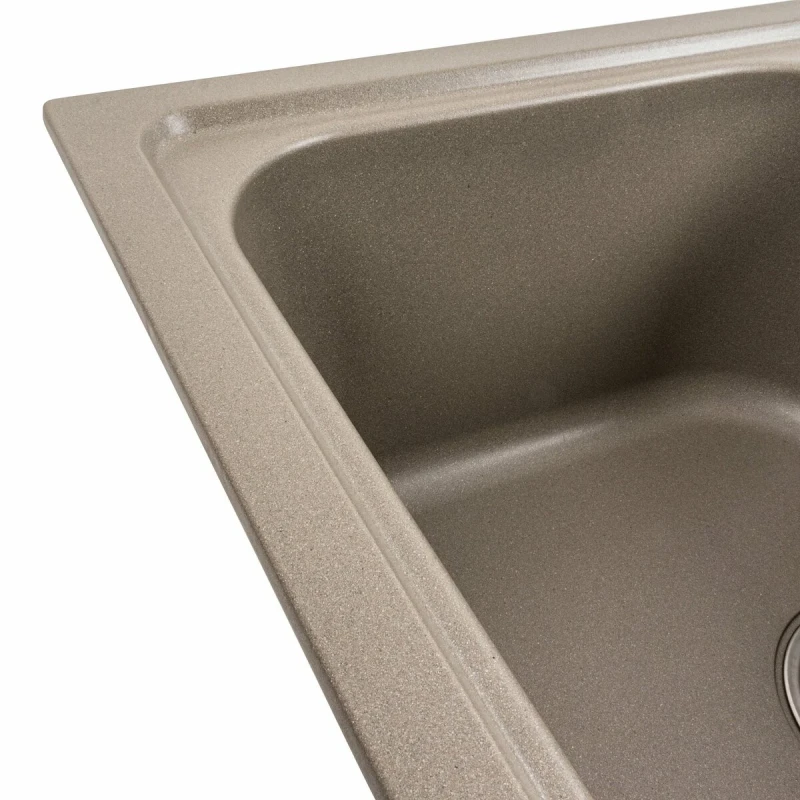 Гранітна мийка для кухні Platinum Equatoria матовий PLATINUM 7950 Титан