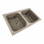 Гранітна мийка для кухні Platinum Equatoria матовий PLATINUM 7950 Титан