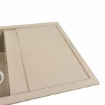 Гранітна мийка для кухні Platinum 7950 Selena матовий Титан