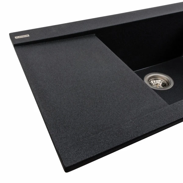 Гранітна мийка для кухні Platinum матовий Карбон PLATINUM 9651 ATLAS