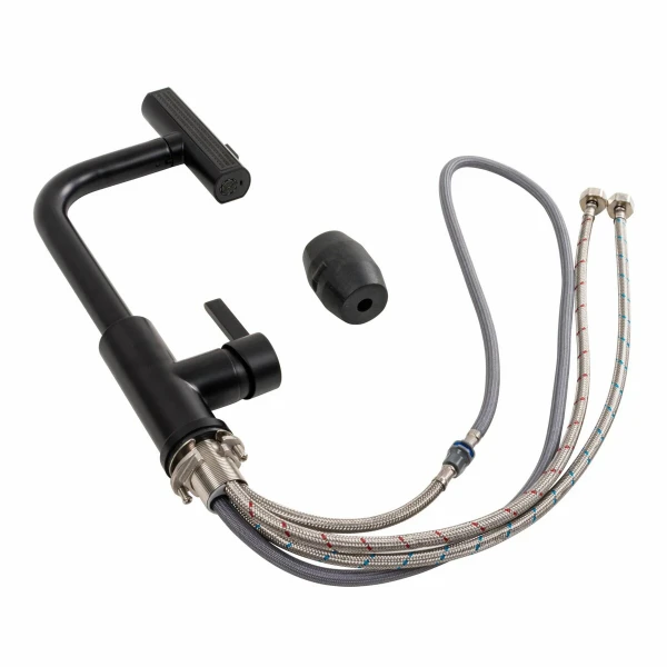 Змішувач кухонний XK09B Platinum PVD чорний