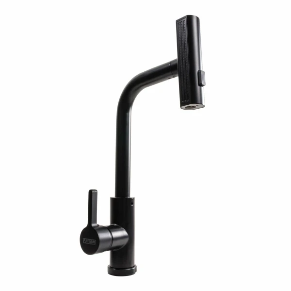 Змішувач кухонний XK09B Platinum PVD чорний