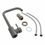 Змішувач кухонний Platinum NS02B (3008B) Сірий металік