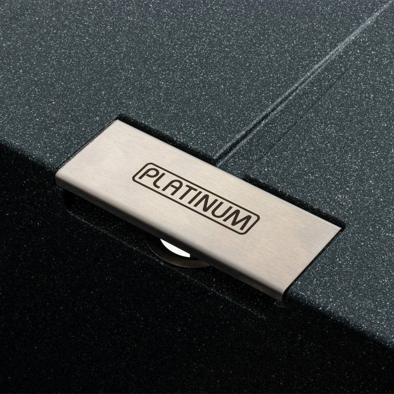 Гранітна мийка для кухні Platinum матовий Антрацит PLATINUM 6250 ZIRKONE