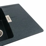 Гранітна мийка для кухні Platinum 6250 ZIRKONE матовий Антрацит