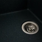Гранітна мийка для кухні Platinum 6250 ZIRKONE матовий Антрацит
