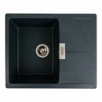 Гранітна мийка для кухні Platinum матовий Антрацит PLATINUM 6250 ZIRKONE