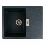 Гранітна мийка для кухні Platinum 6250 ZIRKONE матовий Антрацит