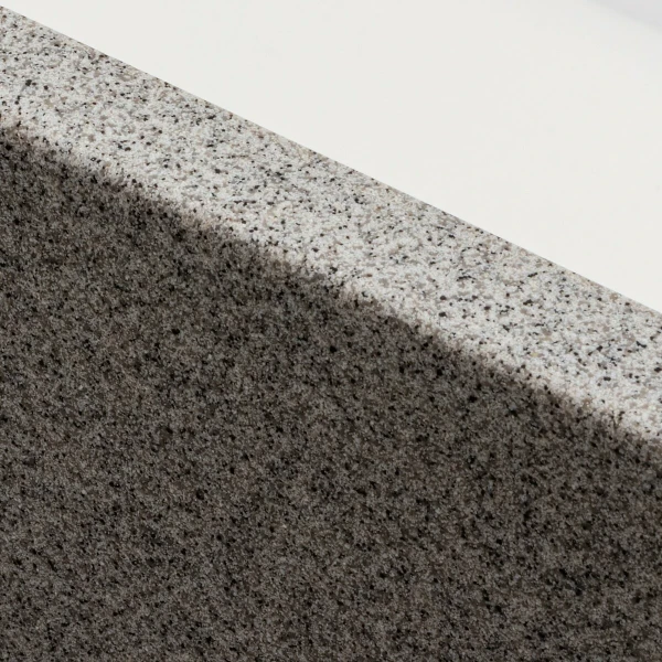 Гранітна мийка для кухні Platinum 4040 RUBA матовий сірий