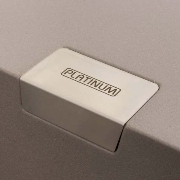 Гранітна мийка для кухні Platinum 8650 DIAMOND матова Дюна