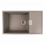 Гранітна мийка для кухні Platinum PLATINUM 8650 DIAMOND матова Дюна