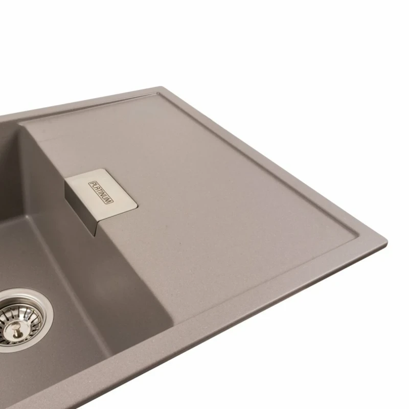 Гранітна мийка для кухні Platinum PLATINUM 8650 DIAMOND матова Дюна